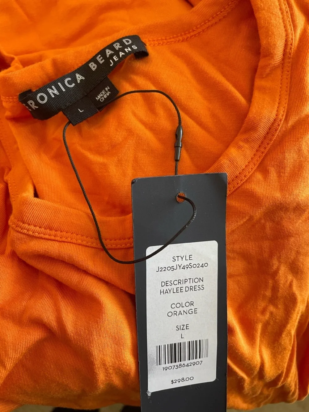 Veronica Beard Haylee Midi Dress in Orange Size Large